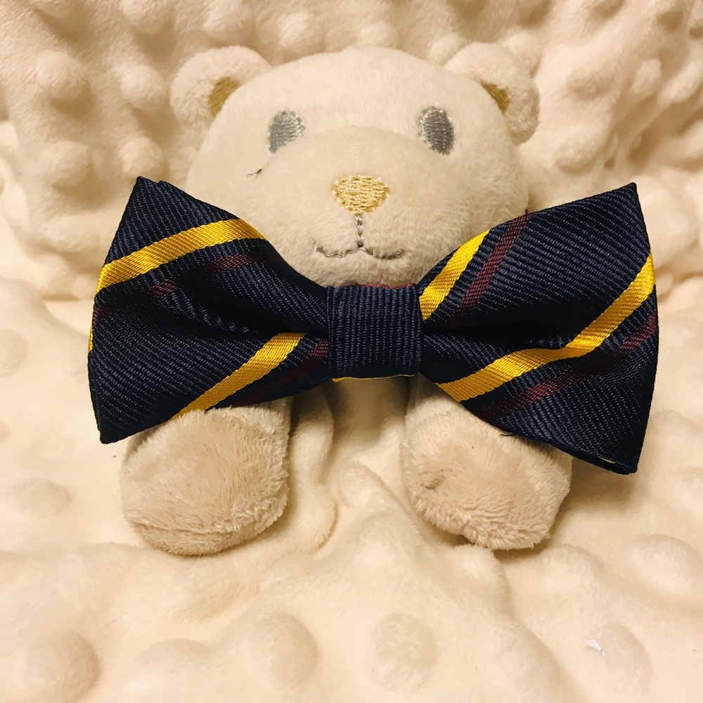 5/$20 blue & yellow baby bow tie